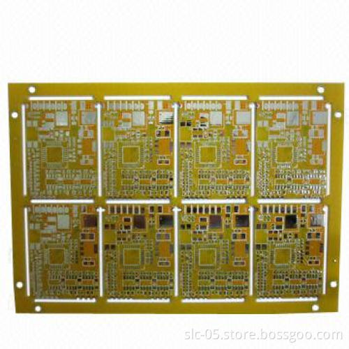 2-layer Double-sided PCBs, 1.0mm Thickness Board and HASL LF Surface, with Soldermask in Yellow